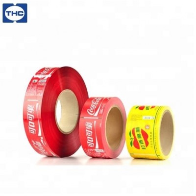 PET PVC Shrink Sleeve label for Plastic and Glass Bottle up to 10 colors